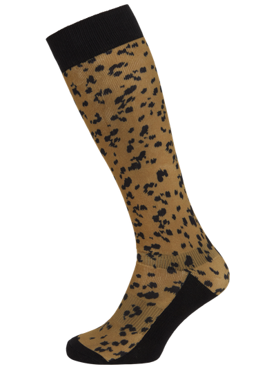 PRTKAHILI Leopard ski socks