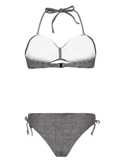 PRTBARBERA Gestreepte bandeau bikini set