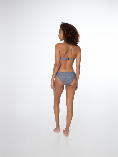 PRTBARBERA Gestreepte bandeau bikini set