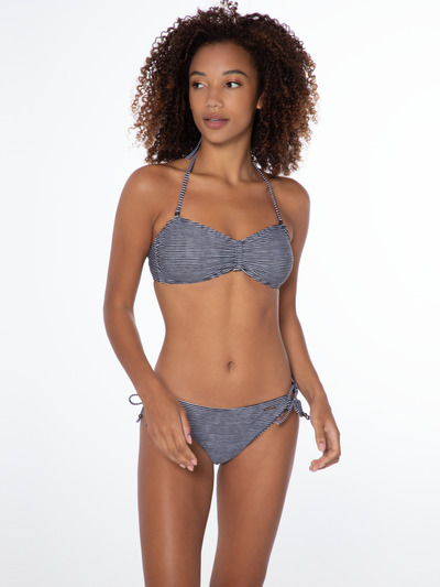 PRTBARBERA Gestreepte bandeau bikini set