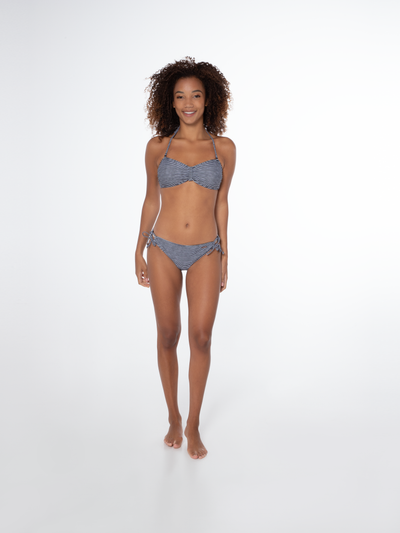 PRTBARBERA Gestreepte bandeau bikini set