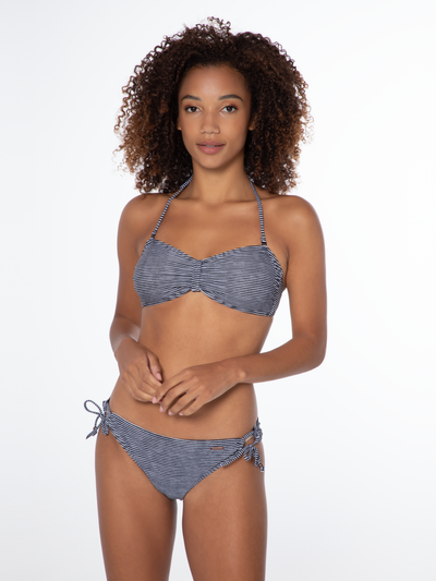 PRTBARBERA Gestreepte bandeau bikini set