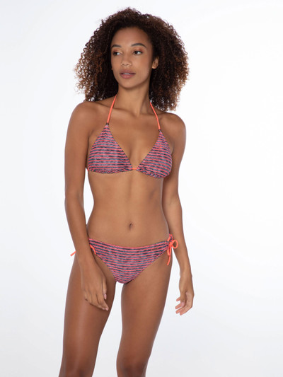 PRTMYSTICAL Striped triangle bikini set