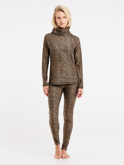 PRTHEATHER Leopard thermal trousers