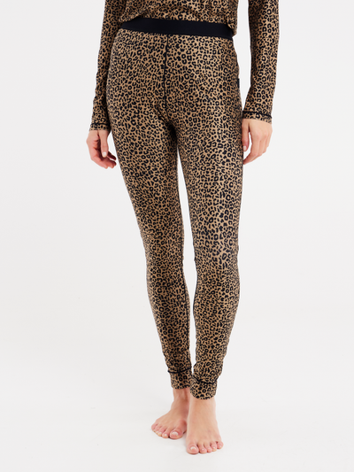 PRTHEATHER Leopard thermal trousers