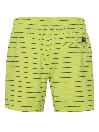 SHARIF Striped short swim shorts