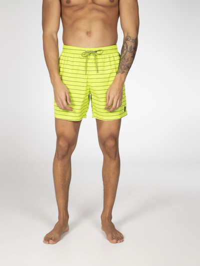 SHARIF Striped short swim shorts