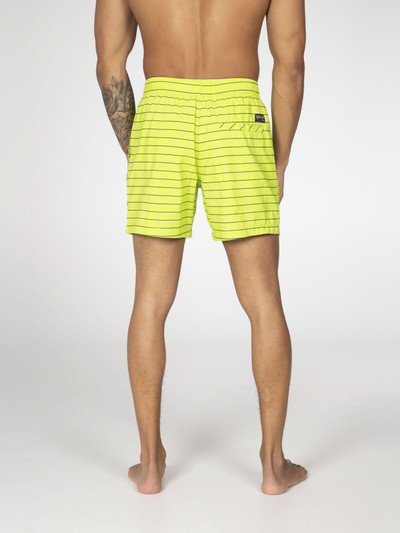 SHARIF Striped short swim shorts