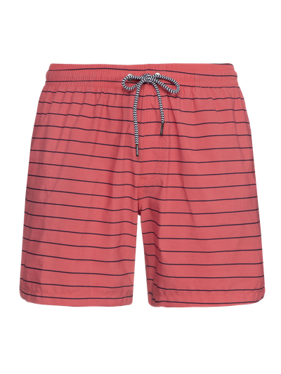 SHARIF Striped short swim shorts
