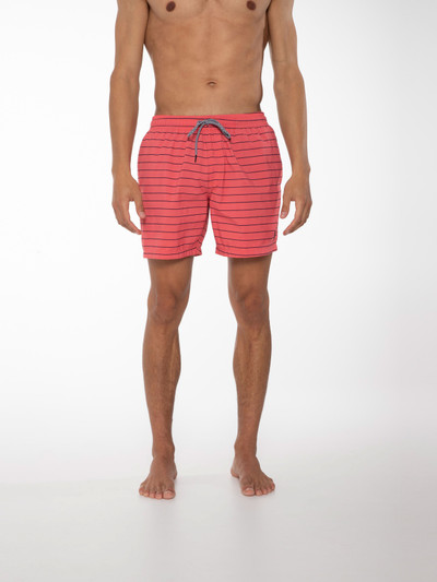 SHARIF Striped short swim shorts