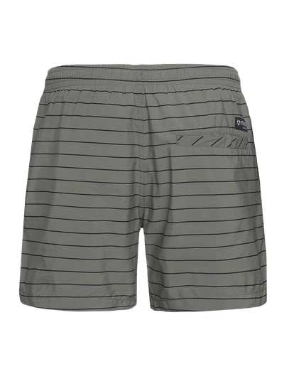 SHARIF Striped short swim shorts