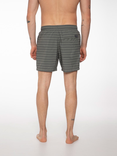 SHARIF Striped short swim shorts