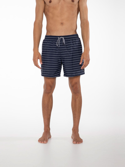 SHARIF Striped short swim shorts