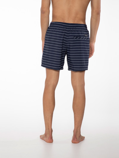 SHARIF Striped short swim shorts