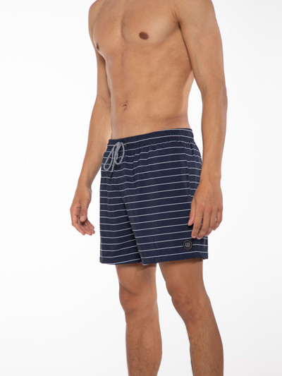 SHARIF Striped short swim shorts