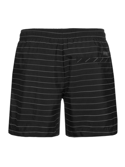 SHARIF Striped short swim shorts