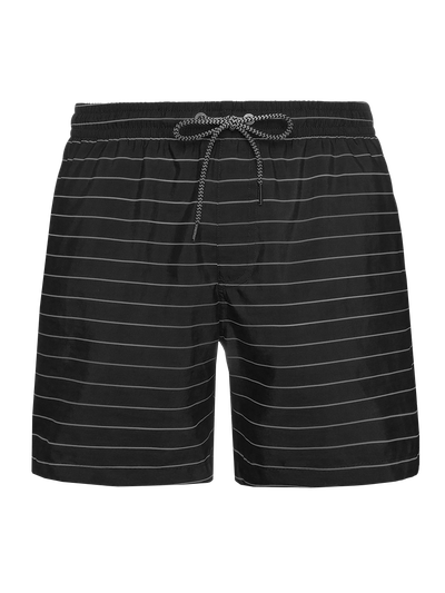 SHARIF Striped short swim shorts