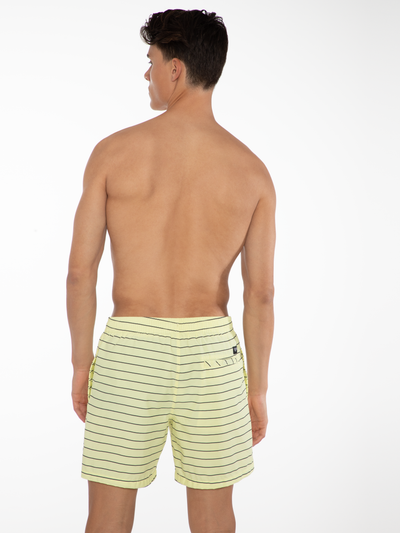 SHARIF Gestreifter Kurze Badehose