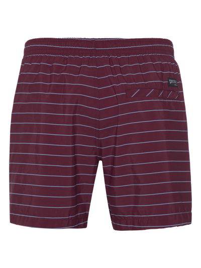 SHARIF Striped short swim shorts