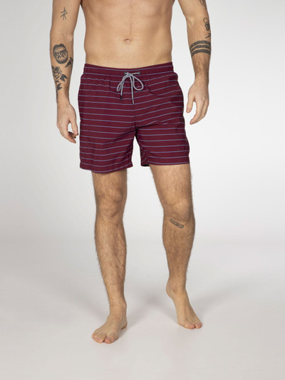 SHARIF Striped short swim shorts