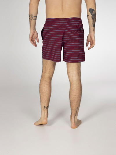 SHARIF Striped short swim shorts