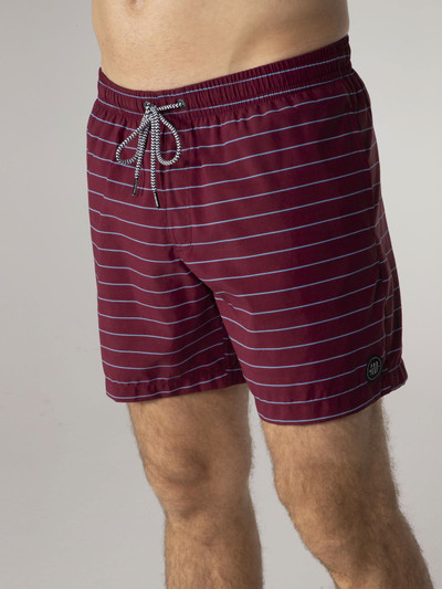 SHARIF Striped short swim shorts