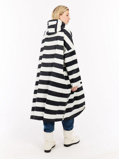 PRTLaugh Striped outdoor rain poncho