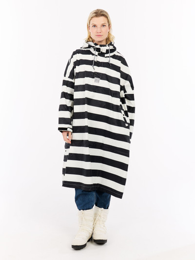 PRTLaugh Striped outdoor rain poncho