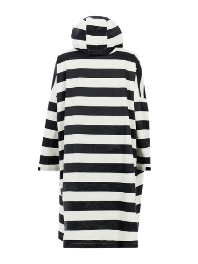 PRTLaugh Striped outdoor rain poncho