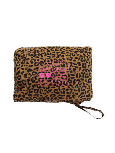 PRTLaugh Leopard outdoor rain poncho