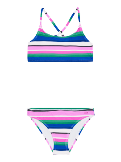 PRTWirl JR Gestreepte bralette bikini set