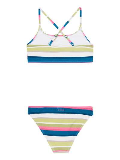 PRTWirl JR Gestreepte bralette bikini set
