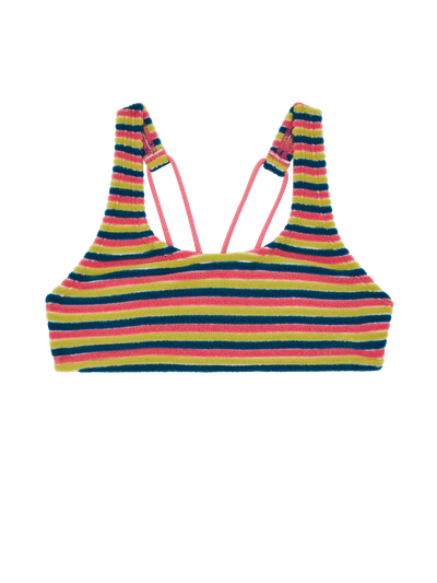 PRTSicilla JR Gestreifter Bralette-Bikini-Set