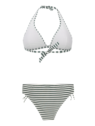 PRTAdmirer 25 Gestreepte halter bikini set