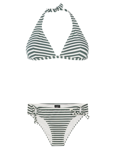 PRTAdmirer 25 Gestreepte halter bikini set