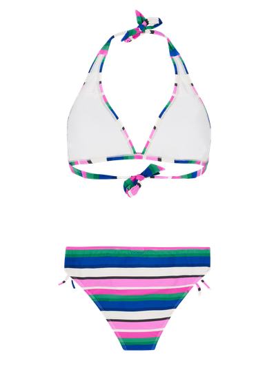PRTKami Gestreepte halter bikini set