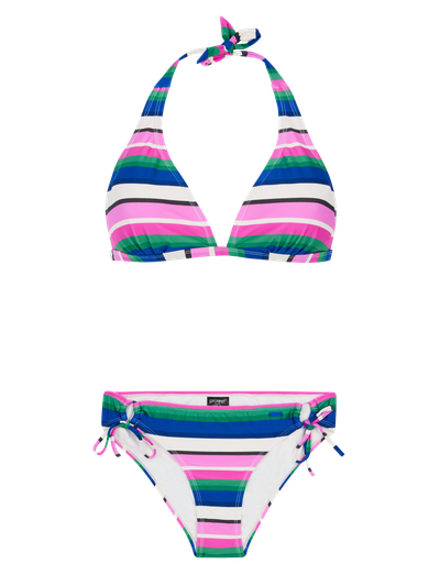 PRTKami Gestreepte halter bikini set