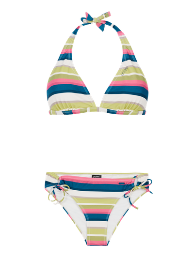 PRTKami Gestreepte halter bikini set