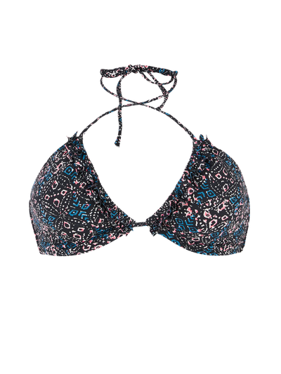 PRTAlya Blumen Bandeau-Bikini-Set