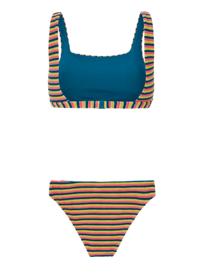 PRTTube Gestreepte bralette bikini set