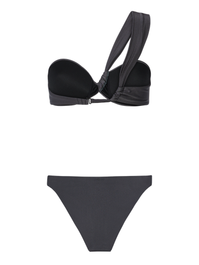PRTBlum One shoulder bandeau bikini set