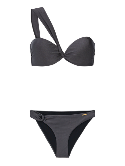PRTBlum One shoulder bandeau bikini set