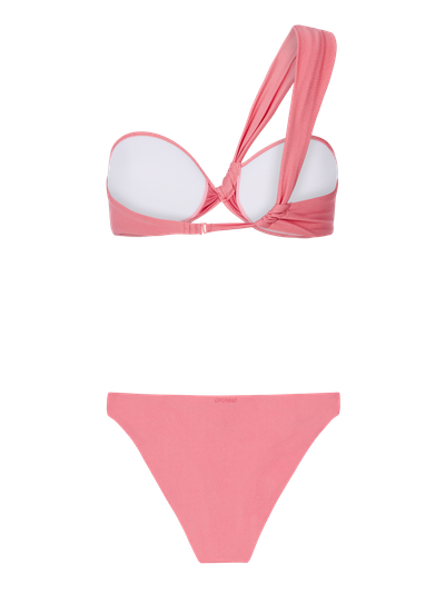 PRTBlum One shoulder bandeau bikini set