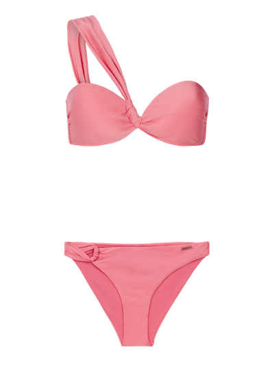 PRTBlum One shoulder bandeau bikini set