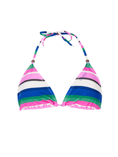PRTCaley Gestreifter Triangel-Bikini-Set