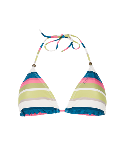 PRTCaley Gestreifter Triangel-Bikini-Set