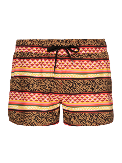 IMAN JR Leopard swim shorts