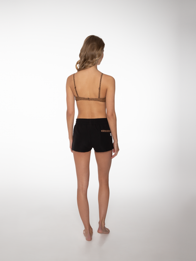 GISELA Leopard swim shorts