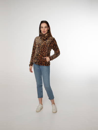 PACO 21 Leopard Fleecejacke