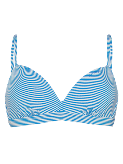 MIXADAIR Gestreifter Triangel-Bikini Oberteil